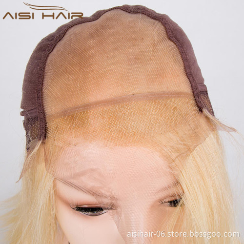 Aisi Hair The Best Hair Vendors 2018 New Arrival 8a Grade Brazilian Hair Blonde Lace Frontal Wig